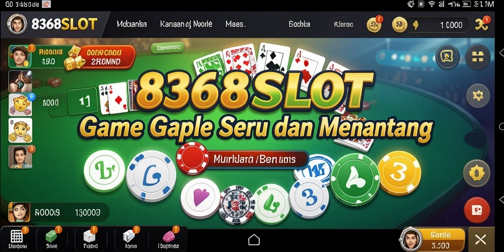 Tampilan gameplay seru dalam 8368SLOT yang penuh strategi Gaple.