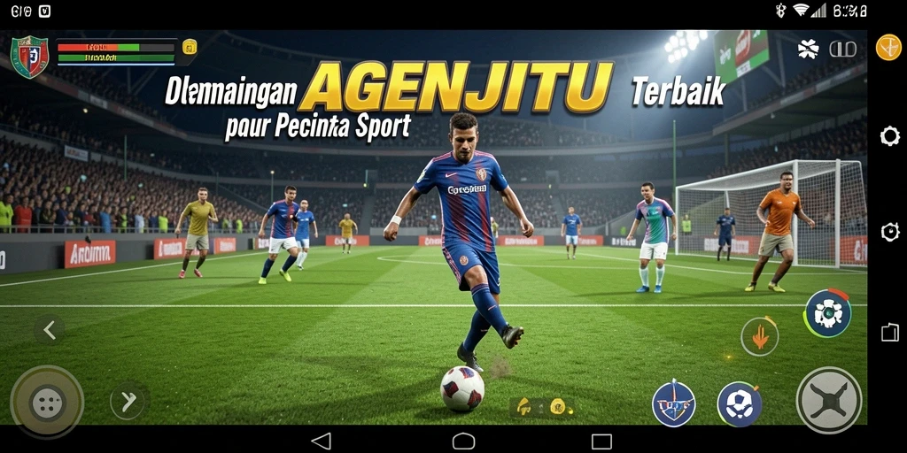 Screenshot AGENJITU menampilkan gameplay olahraga yang mendebarkan.
