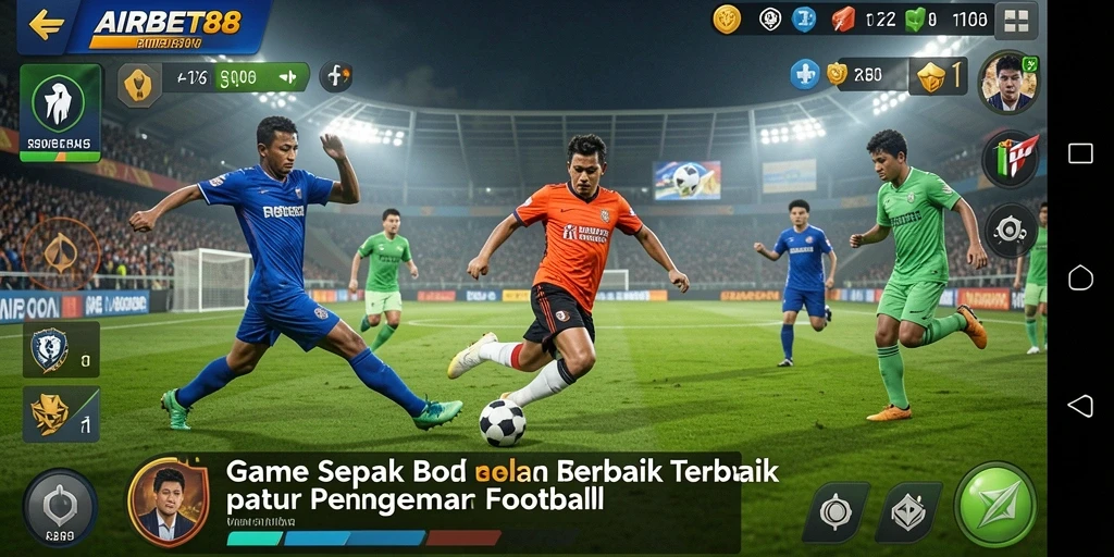 Tampilan gameplay AIRBET88 yang menakjubkan dalam aksi sepak bola.
