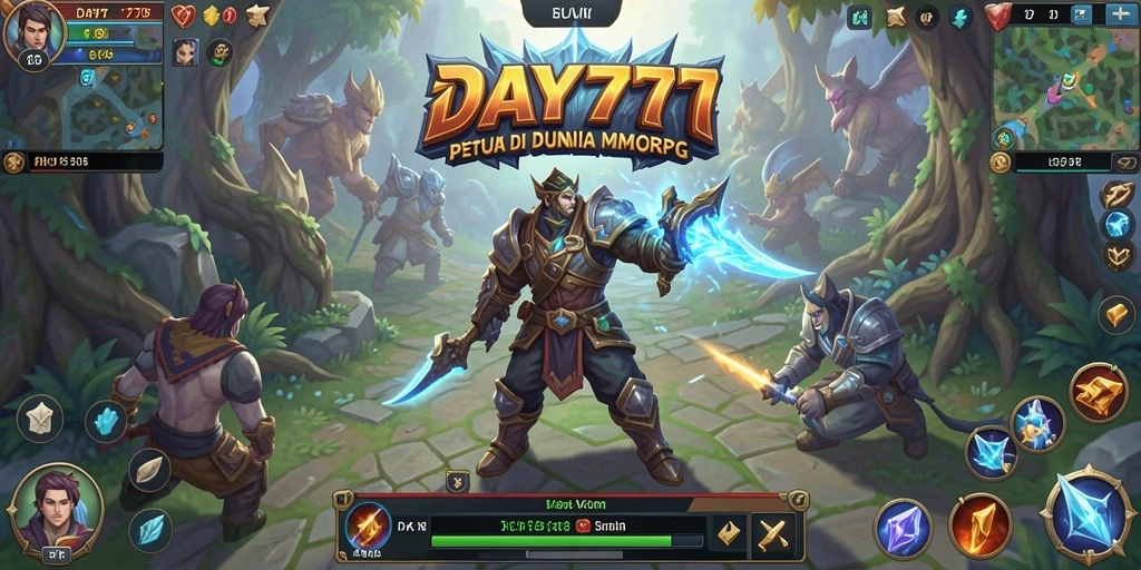 Tampilan gameplay yang seru dalam dunia MMORPG.