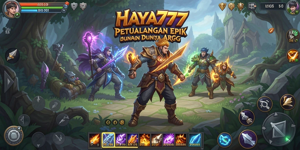Tampilan gameplay HAYA777 menunjukkan pertempuran yang epik dalam dunia ARPG.