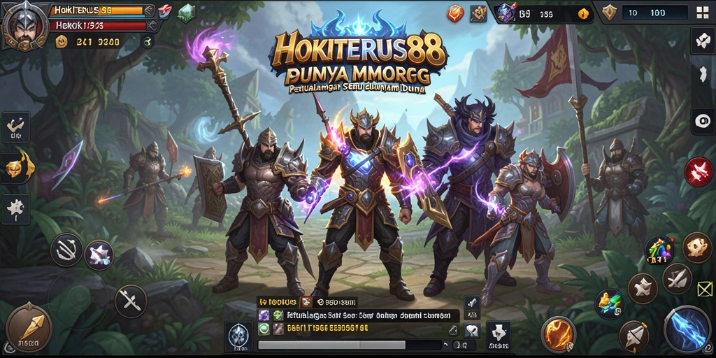 Tangkapan layar HOKITERUS88 menampilkan aksi seru dalam petualangan MMORPG.