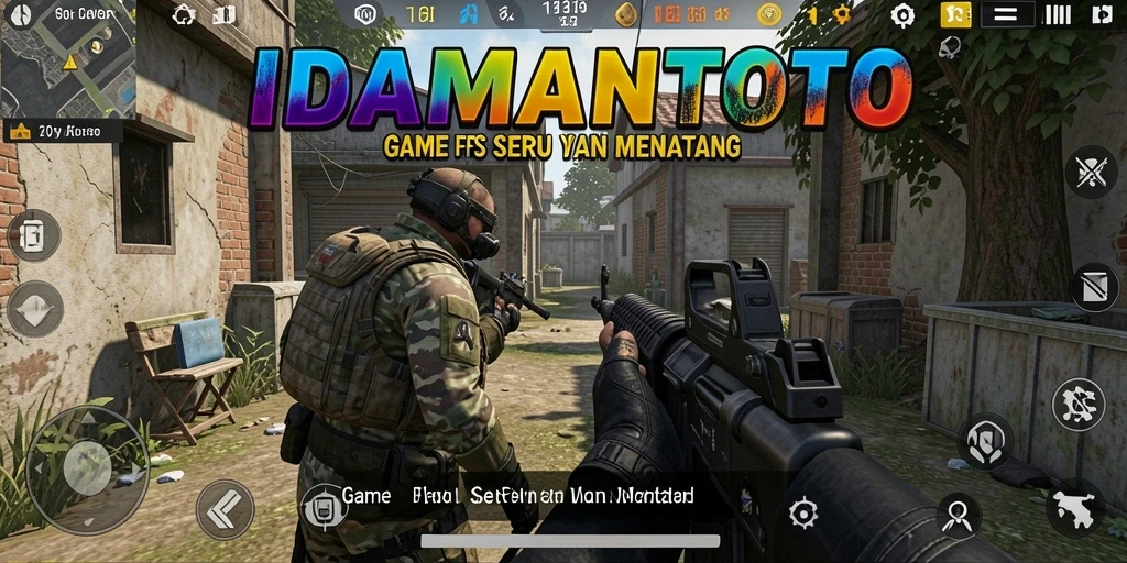 Screenshot gameplay menarik dari IDAMANTOTO yang menunjukkan aksi FPS.