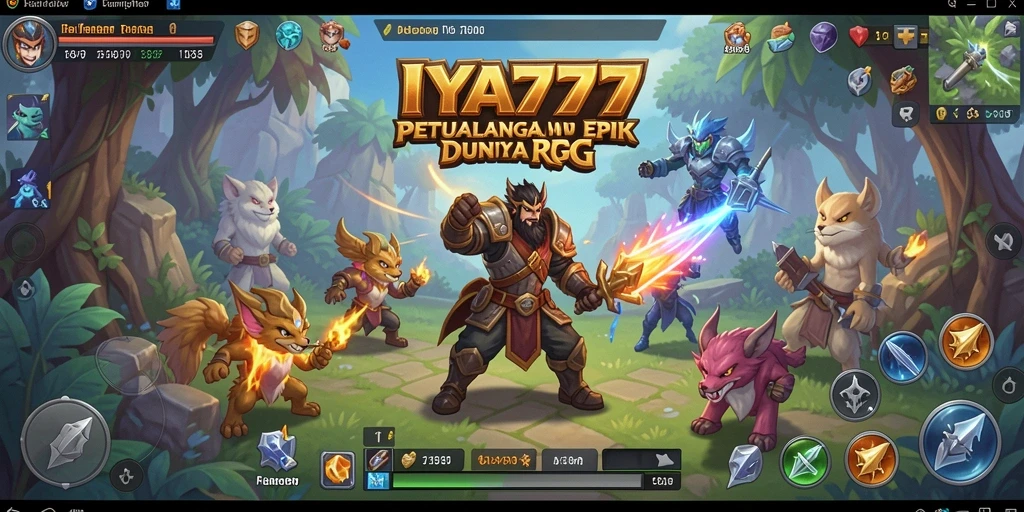 Screenshot utama IYA777 menampilkan aksi pertarungan yang mendebarkan.