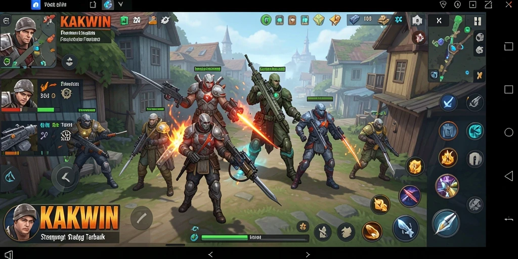 Tampilan gameplay KAKWIN yang menegangkan dan strategis.
