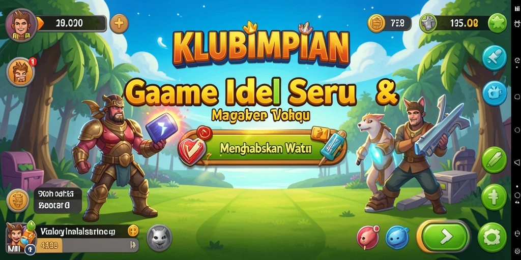 Screenshot gameplay KLUBIMPIAN menampilkan aksi seru dalam mengelola klub.