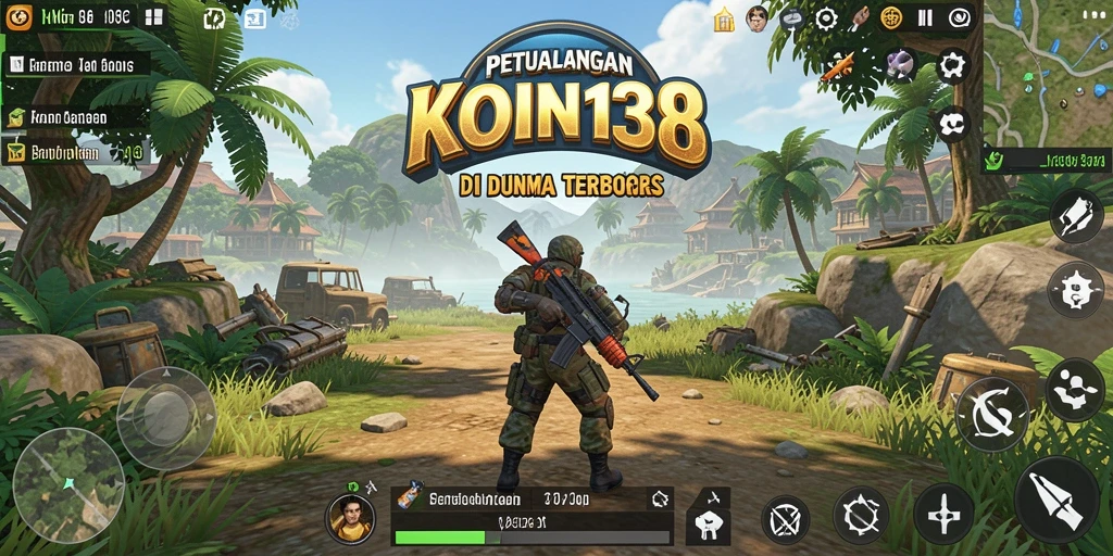 Tampilan gameplay KOIN138 di dunia terbuka yang menakjubkan.