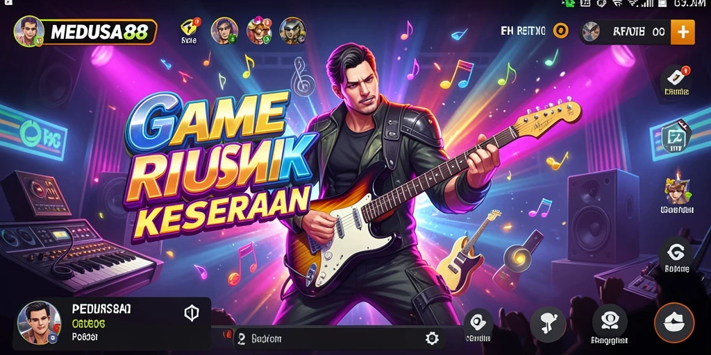 Tampilan gameplay MEDUSA88 yang penuh warna dan interaktif.