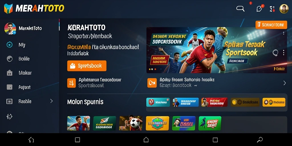 Screenshot gameplay <strong>MERAHTOTO</strong> menunjukkan pengalaman taruhan olahraga yang interaktif.