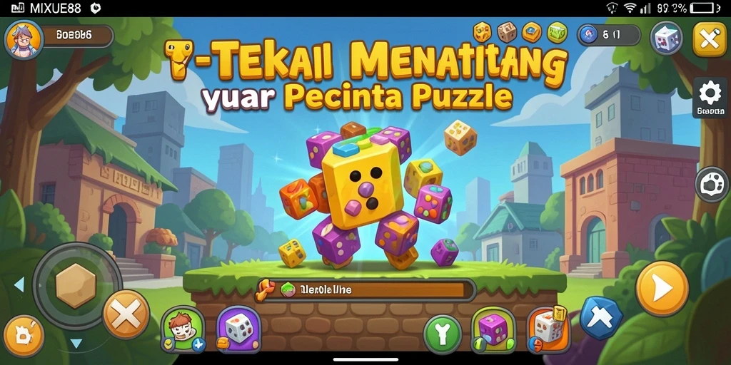 Screenshot menampilkan gameplay seru dari MIXUE88 dengan tantangan teka-teki.