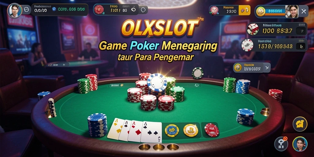 Screenshot OLXSLOT memperlihatkan gameplay Poker yang mendebarkan dan seru.
