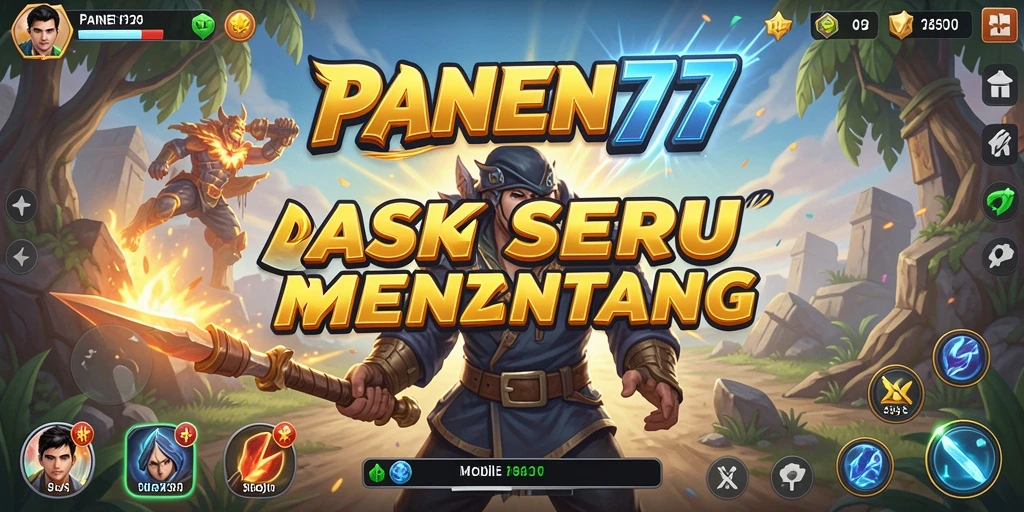 Tampilan aksi seru dalam gameplay PANEN77 yang menantang.