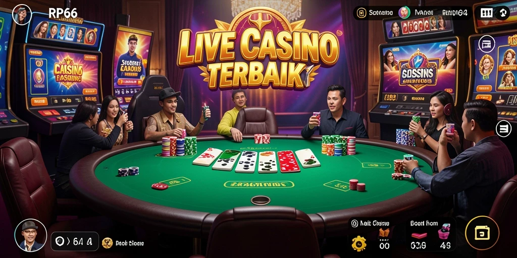 Tampilan gameplay Live Casino yang menarik di RP66.