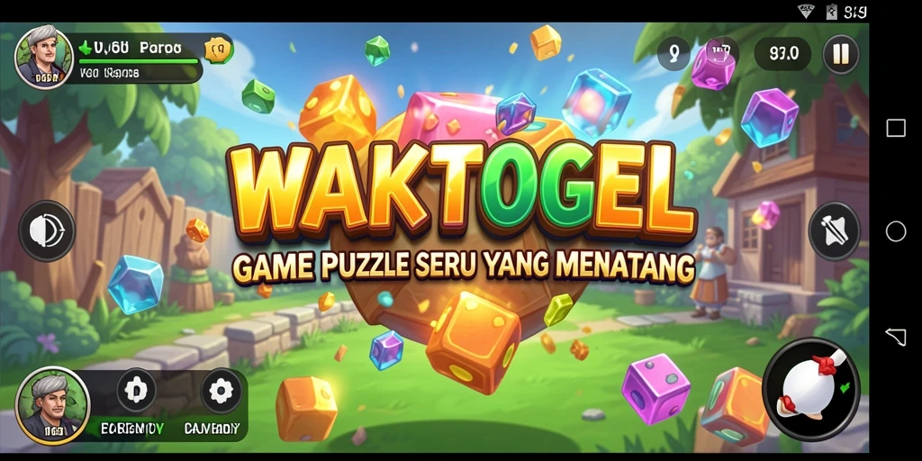 Tampilan gameplay seru di WAKTOGEL saat memecahkan teka-teki.