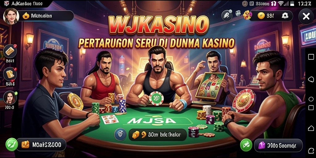 Gameplay mendebarkan dalam WJKASINO memperlihatkan pertarungan yang intens.
