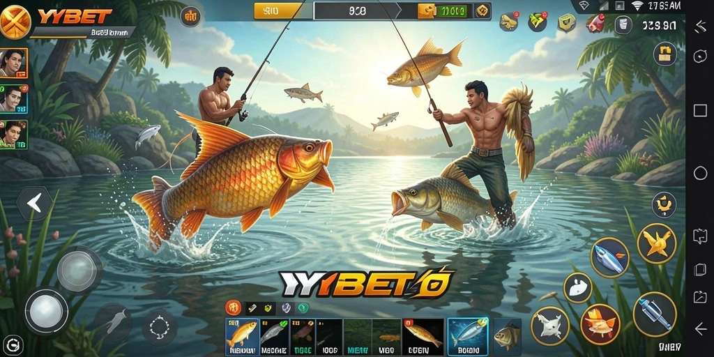 Tampilan gameplay memancing yang seru dan menarik dari YYBET.